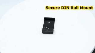 Σταθερός σφιγκτήρας Din Rail 35 mm Μαύρο Κλιπ στερέωσης ράγας DIN για τοποθέτηση ρελέ