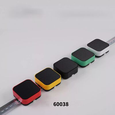 Square Plastic DIN Rail Boxes 98*98*32mm DIN Rail Mount Enclosures For Network Module