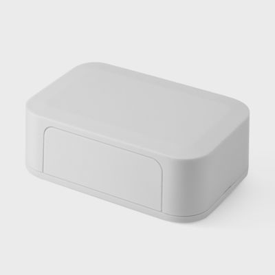 100*67*35mm Black and White IoT Small Plastic Case For WIFI Router Enclosure With Baffle