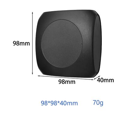 98*98*40mm Μαύρο Δίκτυο Επικοινωνιών IoT Περιβάλλον με επιφάνεια υφής