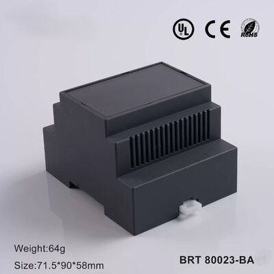 DIN Rail Enclosure 4 Module DIN Rail Housing για αναμεταδιδόμενους PCB & ενότητες σε πυρόστακτο ABS